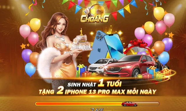 Cổng game đổi thưởng Choang Club triển khai nhiều gói ưu đãi hấp dẫn