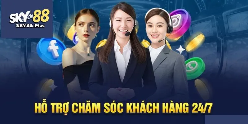 Đội ngũ support của nhà cái SKY88 được đào tạo bài bản