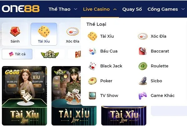 One88 - Nền tảng cá cược Tài Xỉu Online an toàn